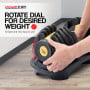 Powertrain 48KG Adjustable Dumbbell Set - Gold with Height-Variable Bench thumbnail 7