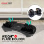 Powertrain 48KG Adjustable Dumbbell Set - Gold with Height-Variable Bench thumbnail 9
