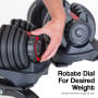 Powertrain 48KG Adjustable Dumbbell Set (Red) with FID Weight Bench thumbnail 12