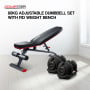 Powertrain 80KG Adjustable Dumbbell Set with FID Weight Bench thumbnail 2