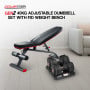 Powertrain GEN2 40KG Adjustable Dumbbell Set with FID Weight Bench thumbnail 2