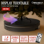 Christabelle 80cm 200kg Commercial Electric Display Turntable with Power Outlet - Black thumbnail 1