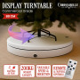 Christabelle 80cm 200kg Commercial Electric Display Turntable with Power Outlet - White thumbnail 1