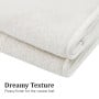 Heated Electric Blanket Double Size Fitted Fleece Underlay Winter Throw - White thumbnail 3