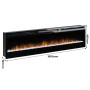 Dimplex PRISM Wall Mounted Electric Fireplace - 74-inches thumbnail 4