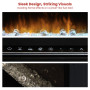 Dimplex PRISM Wall Mounted Electric Fireplace - 74-inches thumbnail 6