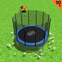 Kahuna Blizzard 10 ft Trampoline with Basketball Set Blue thumbnail 2