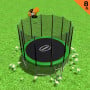 Kahuna Blizzard 8 ft Trampoline Green with Basketball Set - Green thumbnail 3