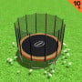 Kahuna Blizzard 10 ft Trampoline with Net - Orange thumbnail 2
