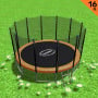 Kahuna Blizzard 16 ft Trampoline Orange thumbnail 1