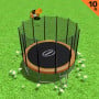 Kahuna Blizzard 10 ft Trampoline with Basketball Set Orange thumbnail 2