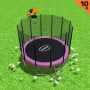 Kahuna Blizzard 10 ft Trampoline with Basketball Set Pink thumbnail 2