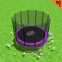 Kahuna Blizzard 10 ft Trampoline with Net Purple thumbnail 2