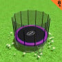 Kahuna 8 ft Round Trampoline Free Safety Net Pad Tidy -  Purple thumbnail 2