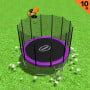 Kahuna Blizzard 10ft Trampoline with Basketball set Purple thumbnail 2