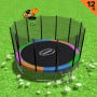 Kahuna Blizzard 12 ft Trampoline Rainbow with Basketball Set thumbnail 2