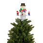 Christmas Tree Topper Snowman w/ Projected Images Lights Snow & Music thumbnail 1