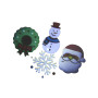 Christmas Tree Topper Snowman w/ Projected Images Lights Snow & Music thumbnail 3
