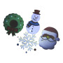 Christabelle Christmas Tree Topper Snowman w/ Projected Images Lights Snow & Music thumbnail 3
