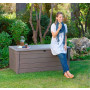 Keter Brightwood Outdoor Garden Storage Bench Box thumbnail 2