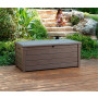 Keter Brightwood Outdoor Garden Storage Bench Box thumbnail 3