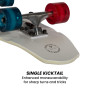 Kryptonics 23-inch Mini Fat Cruiser Board - Liberty Blue thumbnail 8