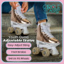 Circle Society Adjustable Quad Kids Roller Skates - Metallic Rose Gold thumbnail 10