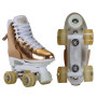 Circle Society Adjustable Quad Kids Roller Skates - Metallic Rose Gold thumbnail 2