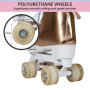 Circle Society Adjustable Quad Kids Roller Skates - Metallic Rose Gold thumbnail 8