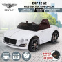Bentley Exp 12 Speed 6E Licensed Kids Ride On Electric Car Remote Control - White thumbnail 2