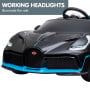 Licensed Bugatti Divo Kids Electric Ride On Car - Black thumbnail 6