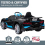 Licensed Bugatti Divo Kids Electric Ride On Car - Black thumbnail 9