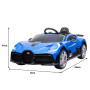 Licensed Bugatti Divo Kids Electric Ride On Car - Blue thumbnail 4
