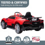 Licensed Bugatti Divo Kids Ride-on Car HL338 - Red thumbnail 9