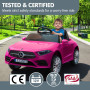 Kahuna Mercedes Benz CLS 350 Kids Electric Ride On Car with Remote Control - Pink thumbnail 12