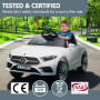 Kahuna Mercedes Benz CLS 350 Kids Electric Ride On Car with Remote Control - White thumbnail 11
