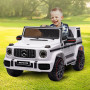 Mercedes Benz AMG G63 Licensed Kids Ride On Electric Car Remote Control - White thumbnail 10