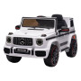 Mercedes Benz AMG G63 Licensed Kids Ride On Electric Car Remote Control - White thumbnail 1