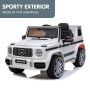 Mercedes Benz AMG G63 Licensed Kids Ride On Electric Car Remote Control - White thumbnail 2