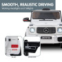 Mercedes Benz AMG G63 Licensed Kids Ride On Electric Car Remote Control - White thumbnail 5
