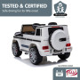 Mercedes Benz AMG G63 Licensed Kids Ride On Electric Car Remote Control - White thumbnail 8