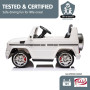 Mercedes Benz AMG G65 Licensed Kids Ride On Electric Car Remote Control - White thumbnail 8