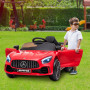 Mercedes Benz Licensed Kids Electric Ride On Car Remote Control Red thumbnail 3