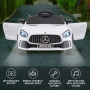 Mercedes Benz Licensed Kids Electric Ride On Car Remote Control White thumbnail 2