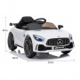 Mercedes Benz Licensed Kids Electric Ride On Car Remote Control White thumbnail 7