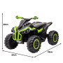 Kahuna GTS99 Kids Electric Ride On Quad Bike Toy ATV 50W - Green thumbnail 5