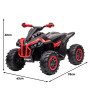 Kahuna GTS99 Kids Electric Ride On Quad Bike Toy ATV 50W - Red thumbnail 5