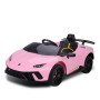 Lamborghini Performante Kids Electric Ride On Car Remote Control by Kahuna - Pink thumbnail 1