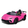 Lamborghini Performante Kids Electric Ride On Car Remote Control by Kahuna - Pink thumbnail 1