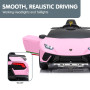 Lamborghini Performante Kids Electric Ride On Car Remote Control by Kahuna - Pink thumbnail 8